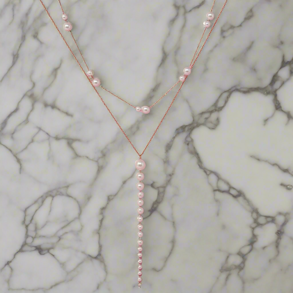 Lovely Lady Dainty Pearl Necklace